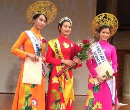 Nguyễn Thị Hồng Gấm lọt Top 3 Hoa hậu Áo dài Việt Nam tại Nhật